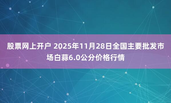 股票网上开户 2025年11月28日全国主要批发市场白蒜6.0公分价格行情